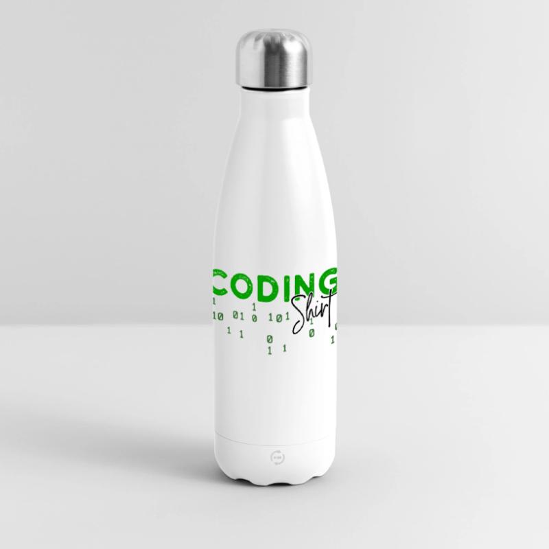 Coden Developer Programmierer Webentwickler Spruch Panorama Isolierflasche 500 ml
