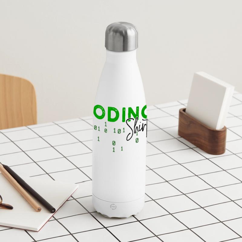 Coden Developer Programmierer Webentwickler Spruch Panorama Isolierflasche 500 ml