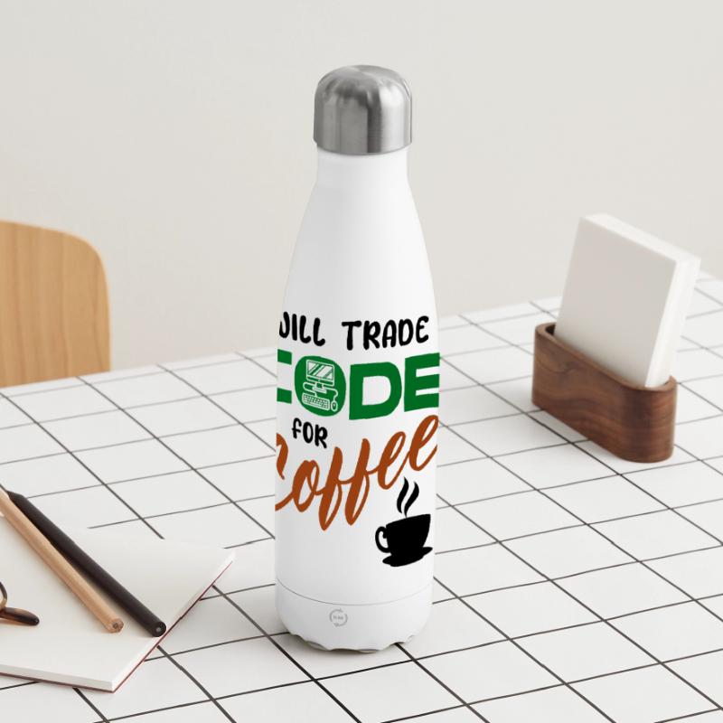 Développeur de déclaration de code Computerfreak Informatik Gourde isotherme panoramique 500 ml