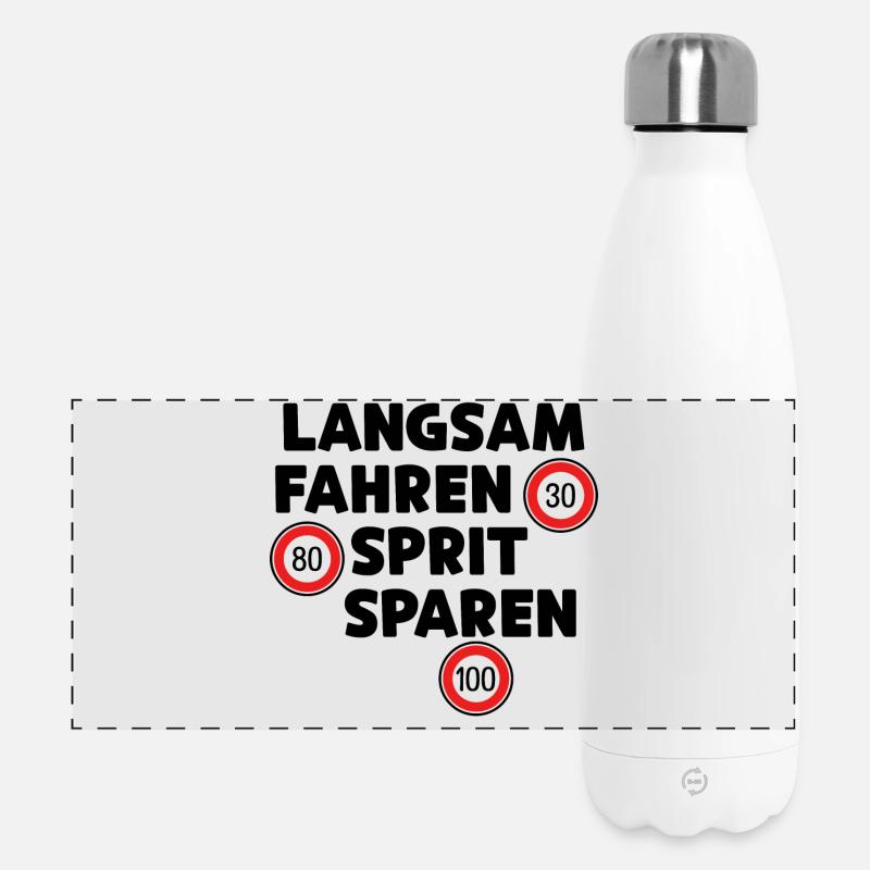 Déclaration de ravitaillement en carburant de la station-service Moteur à essence - Gourde isotherme panoramique 500 ml - blanc