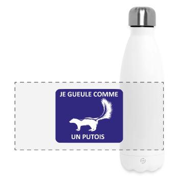 Ich schreie wie ein Iltis - Panorama Isolierflasche 500 ml - Weiß - Vorne
