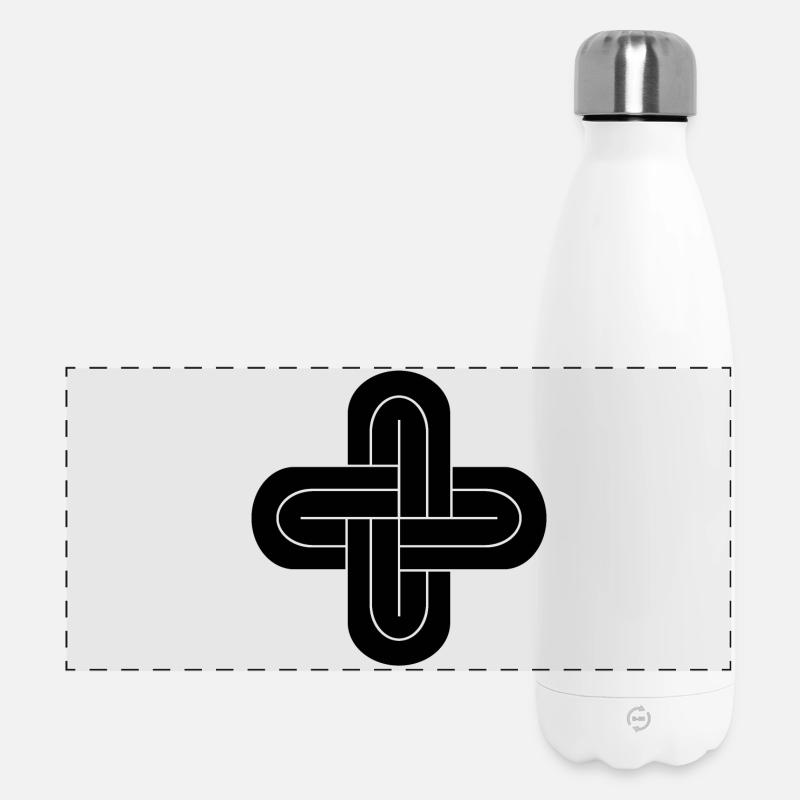 Solomon's knot - Panoramic Thermal Bottle 500 ml - white