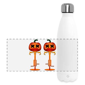 HALLOWEEN KOSTÜM PAAR RADFAHREN - Panorama Isolierflasche 500 ml - Weiß - Vorne
