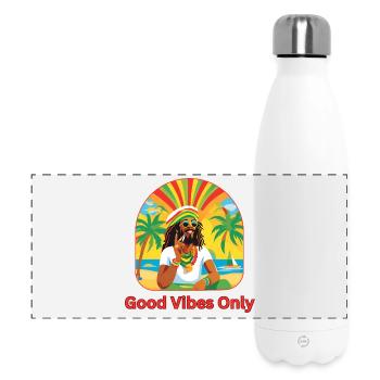 – Rasta-Man Jamaica Summer Sun - Gourde isotherme panoramique 500 ml - blanc - Devant