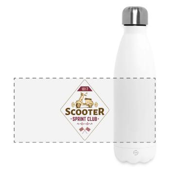Vintage Scooter Club - Retro-Ästhetik - Panorama Isolierflasche 500 ml - Weiß - Vorne