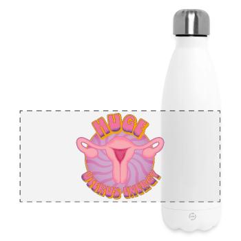Huge Uterus Energy – Power & Empowerment - Panoramic Thermal Bottle 500 ml - white - Front