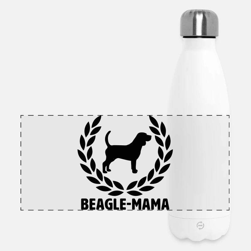 Beagle Mom - Panoramic Thermal Bottle 500 ml - white