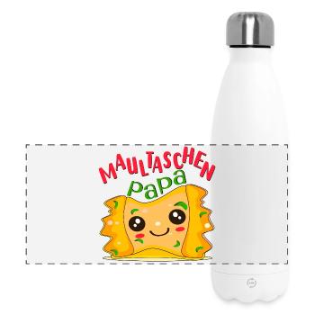 VATERTAG PAPA MAULTASCHEN - Panorama Isolierflasche 500 ml - Weiß - Vorne