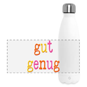 SELBSTWERT ÜBUNG GUT GENUG SEIN - Panorama Isolierflasche 500 ml - Weiß - Vorne