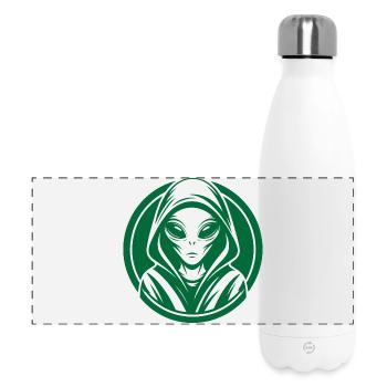 Außerirdischer - Panorama Isolierflasche 500 ml - Weiß - Vorne