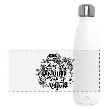Lettrage chicano : « East Side Cholo » - Gourde isotherme panoramique 500 ml - blanc - Devant