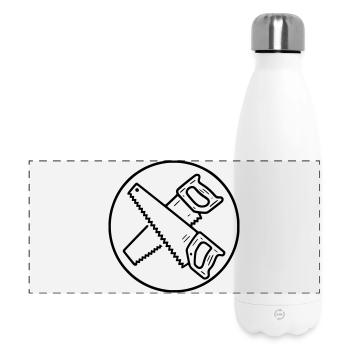 Scies croisées - Gourde isotherme panoramique 500 ml - blanc - Devant