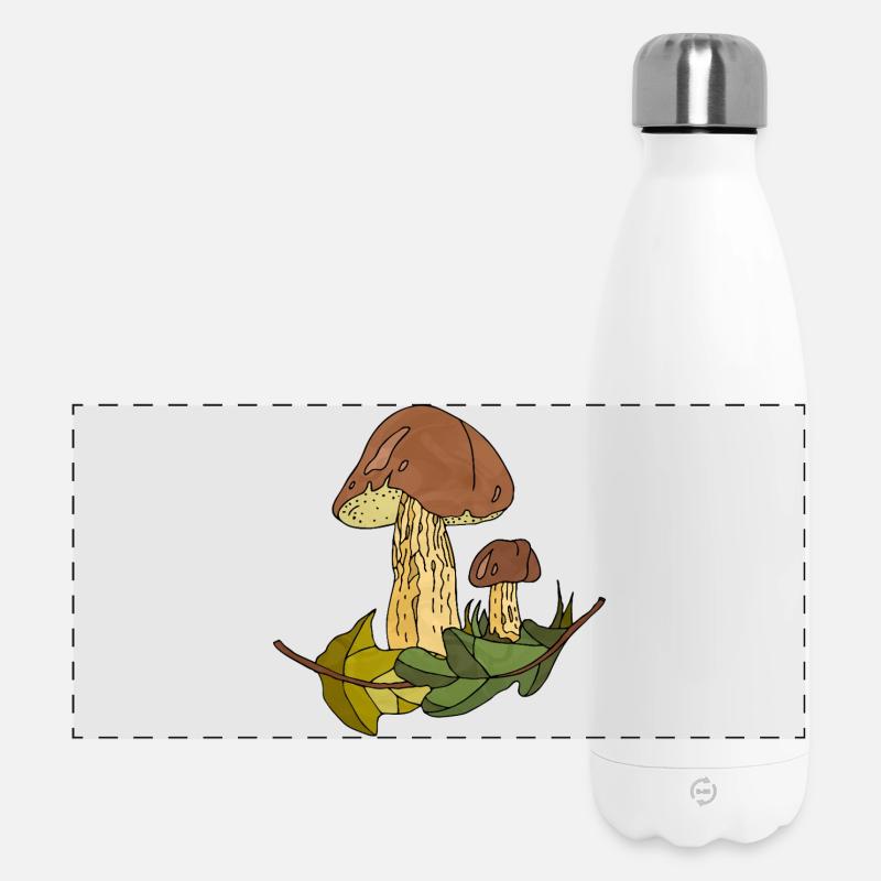 fungi - Panoramic Thermal Bottle 500 ml - white