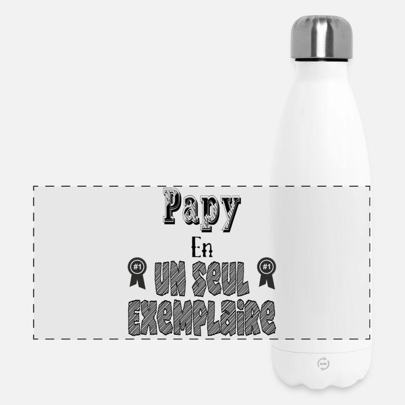 Grandpa in a single copy - Panoramic Thermal Bottle 500 ml - white