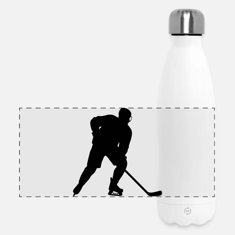 Hockey - Panorama Isolierflasche 500 ml - Weiß