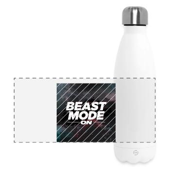 Beast Mod... Eins - Panorama Isolierflasche 500 ml - Weiß - Vorne