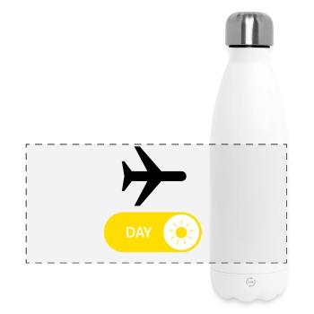 World TRAVEL - ON - Panoramic Thermal Bottle 500 ml - white - Front