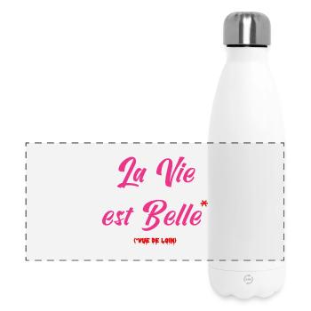 LIFE IS GOOD! (view from afar) - Panoramic Thermal Bottle 500 ml - white - Front