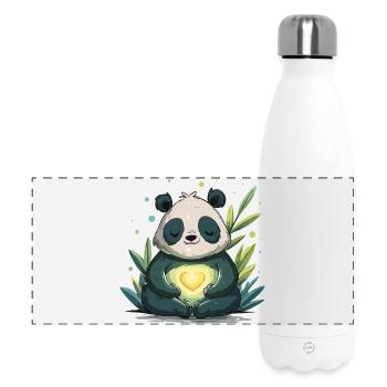 Panda Heart Lamp - Panoramic Thermal Bottle 500 ml - white - Front