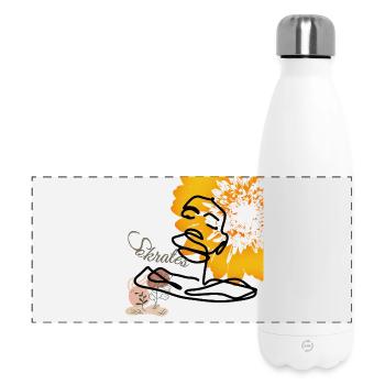 Socrate Bohème Âme - Gourde isotherme panoramique 500 ml - blanc - Devant