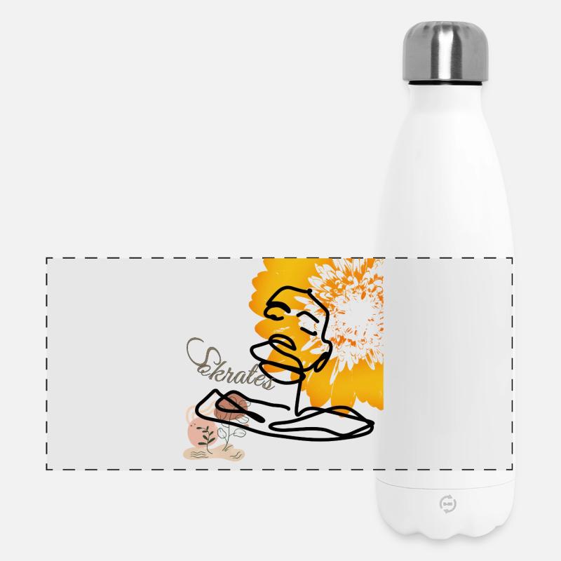 Sokrates Boho  Seele - Panorama Isolierflasche 500 ml - Weiß