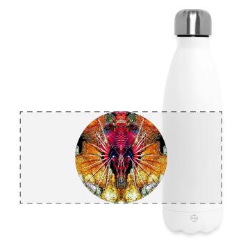Créatures marines de la nature - Gourde isotherme panoramique 500 ml - blanc - Devant