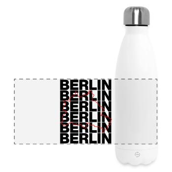 BERLIN UMRISS, DIT IS BERLIN - Gourde isotherme panoramique 500 ml - blanc - Devant