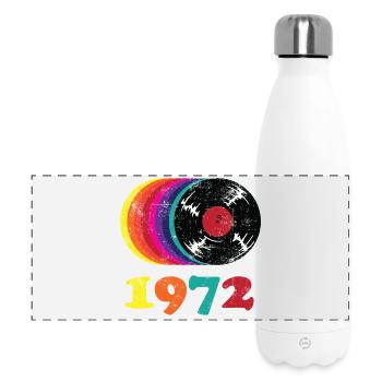 Millésime 1972 - Gourde isotherme panoramique 500 ml - blanc - Devant