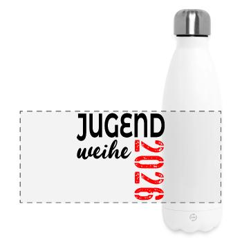 Dons pour la consécration de la jeunesse 2026 - Gourde isotherme panoramique 500 ml - blanc - Devant