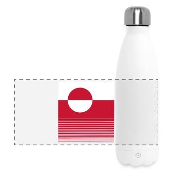 Grönländisches Gebiet des Königreichs Dänemark - Panorama Isolierflasche 500 ml - Weiß - Vorne