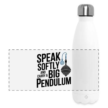 Équipement certifié spécialisé en induction vocale clinique - Gourde isotherme panoramique 500 ml - blanc - Devant