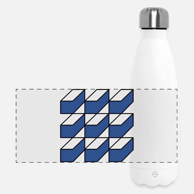 GeoBox - Panoramic Thermal Bottle 500 ml - white
