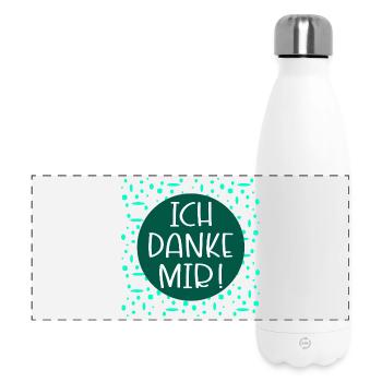 Ich danke mir Sprüche - Panorama Isolierflasche 500 ml - Weiß - Vorne