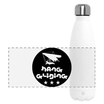 Hanggliding Pro Series Abzeichen - Panorama Isolierflasche 500 ml - Weiß - Vorne