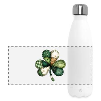 Jour de la Saint-Patrick du trèfle - Gourde isotherme panoramique 500 ml - blanc - Devant