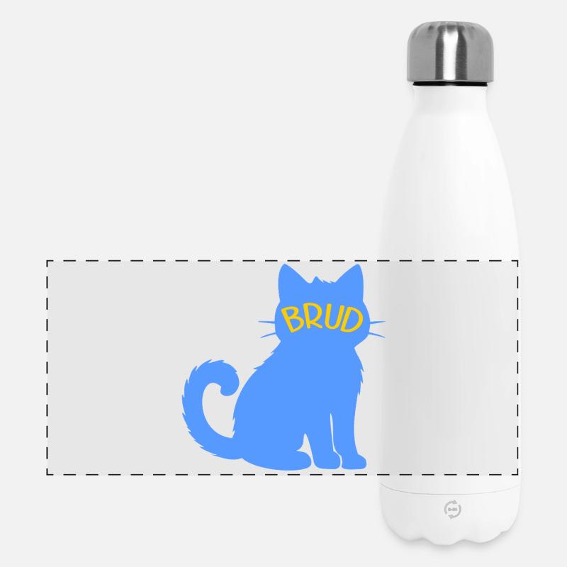 Katzenliebende Braut 2026 - Panorama Isolierflasche 500 ml - Weiß