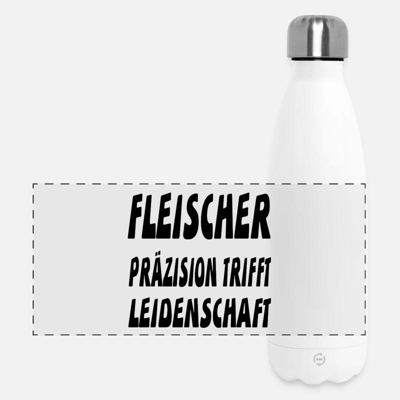 Fleischer - Panorama Isolierflasche 500 ml - Weiß