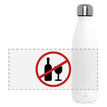 No Alcohol - Panoramic Thermal Bottle 500 ml - white - Front