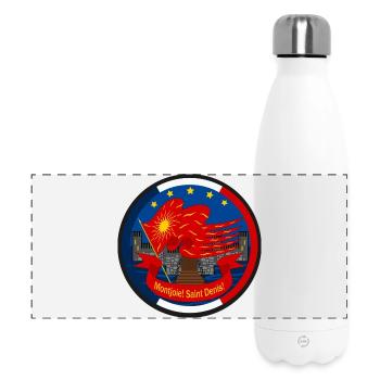 Emblème Oriflamme Montjoie Saint-Denis - Gourde isotherme panoramique 500 ml - blanc - Devant