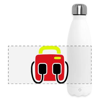 Defibrillator AED Erste Hilfe - Panorama Isolierflasche 500 ml - Weiß - Vorne