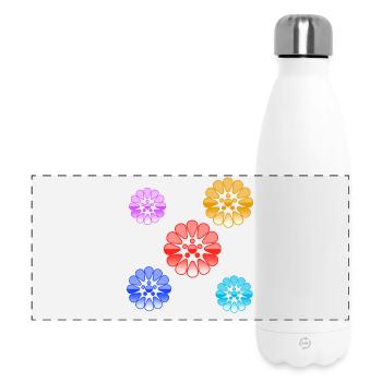 Flowers - Panoramic Thermal Bottle 500 ml - white - Front