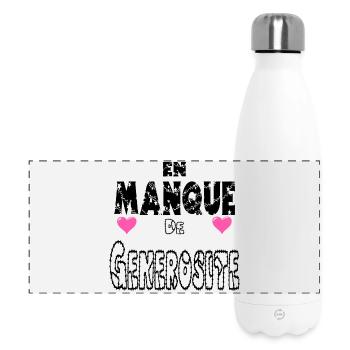 En Manque de Générosité - Gourde isotherme panoramique 500 ml - blanc - Devant