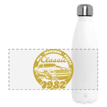 44e anniversaire - Classic Musclecar 07/1982 - Gourde isotherme panoramique 500 ml - blanc - Devant