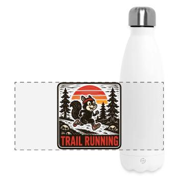 Trailrunning - Panorama Isolierflasche 500 ml - Weiß - Vorne