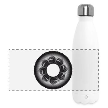 Zahnkranz | circle - Panorama Isolierflasche 500 ml - Weiß - Vorne