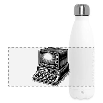 PC rétro classique - Gourde isotherme panoramique 500 ml - blanc - Devant