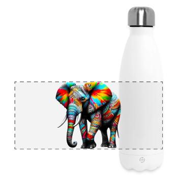 Elephant - Panoramic Thermal Bottle 500 ml - white - Front