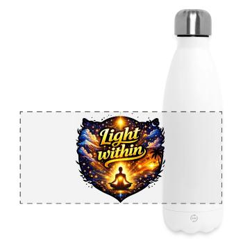 Licht im Inneren - Panorama Isolierflasche 500 ml - Weiß - Vorne