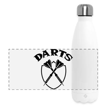 darts - Panorama Isolierflasche 500 ml - Weiß - Vorne