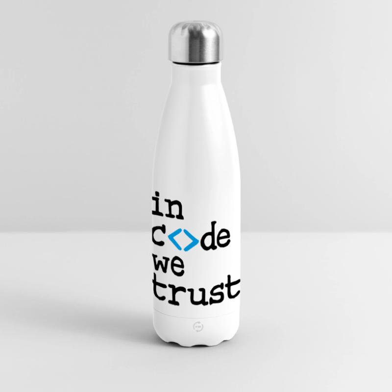 in code we trust ! Panoramic Thermal Bottle 500 ml